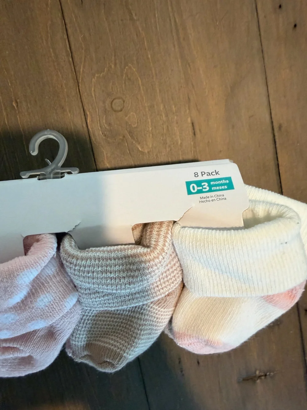 Carter's Infant Sock Set - Pink, Cream, Light Gray